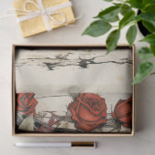  geïnspireerde zonnebloemen rode rozen raven tissuepapier (Geschenk)