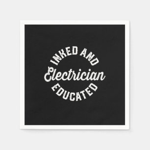 Geïntegreerd en elektricien geschoold geschenk servet