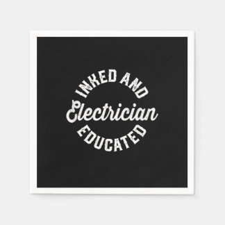 Geïntegreerd en elektricien geschoold geschenk servet