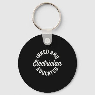 Geïntegreerd en elektricien geschoold geschenk sleutelhanger