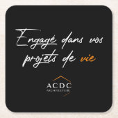 Geïntegreerd in uw levensplannen kartonnen onderzetters (Voorkant)