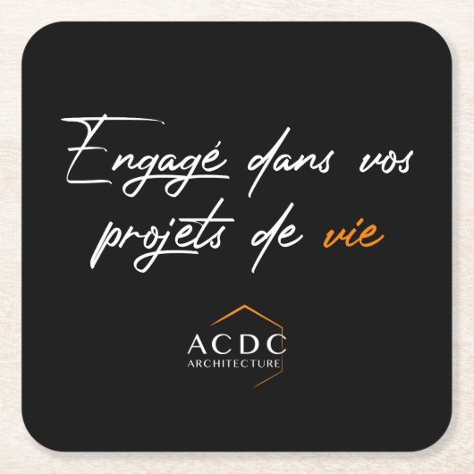 Geïntegreerd in uw levensplannen kartonnen onderzetters (Voorkant)