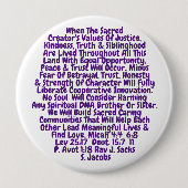 Geïntegreerd plan voor waarheid, rechtvaardigheid  ronde button 4,0 cm (Voorkant)