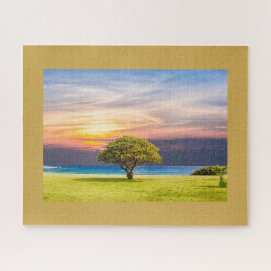 Geïntegreerde eenzame boom legpuzzel (Horizontaal)