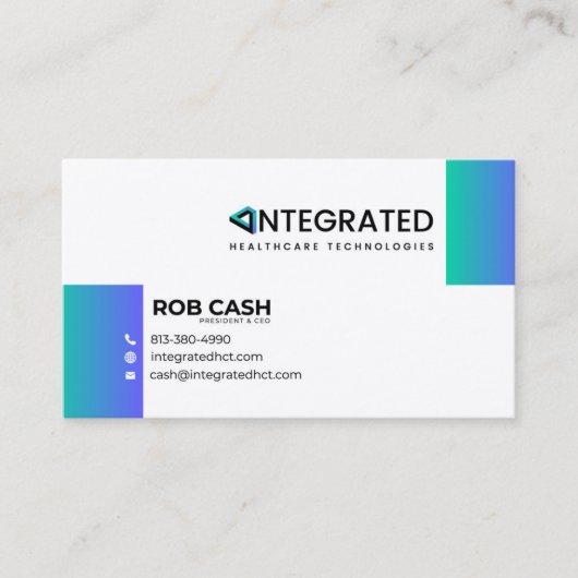 Geïntegreerde HCT Biz-Kaarten Visitekaartje (Voorkant)