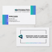 Geïntegreerde HCT Biz-Kaarten Visitekaartje (Voorkant / Achterkant)