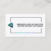 Geïntegreerde HCT Biz-Kaarten Visitekaartje (Achterkant)