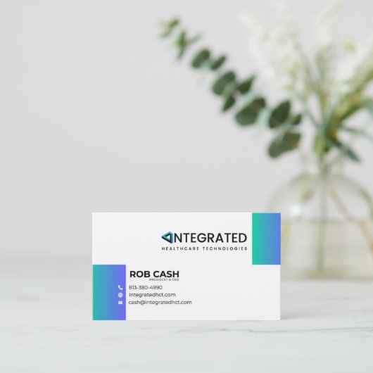 Geïntegreerde HCT Biz-Kaarten Visitekaartje (Staand voorkant)