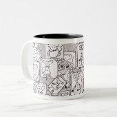 Geïntegreerde muizen tweekleurige koffiemok (Voorkant links)