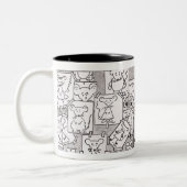 Geïntegreerde muizen tweekleurige koffiemok (Links)