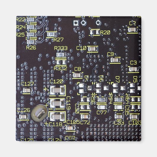 Geïntegreerde printplaat op een magneet (Voorkant)