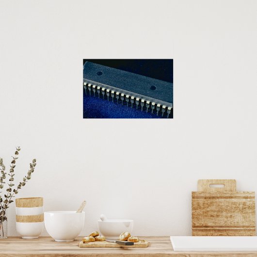 Geïntegreerde schakeling (microprocessor) poster (Keuken)