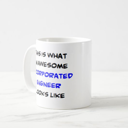 geïntegreerde technicus, geweldige koffiemok (Voorkant links)