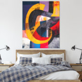 Geïnterlaced Horizon Canvas Afdruk (Insitu (Slaapkamer))