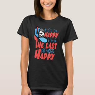 Geintje niet blij als de laatste doos met Happy Po T-shirt