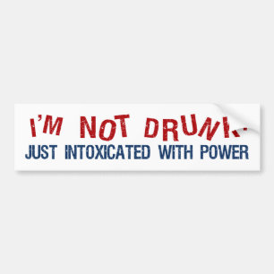 GEÏNTOXICEERDE bumpersticker