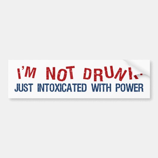 GEÏNTOXICEERDE bumpersticker (Voorkant)
