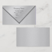 GEÏNVELOPEERD VISITEKAARTJE SILVER (Voorkant / Achterkant)