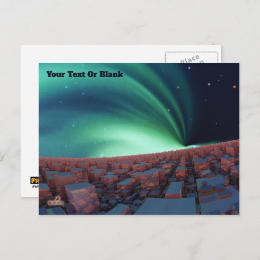 Geïoniseerde zuurstof briefkaart (Voorkant / Achterkant)