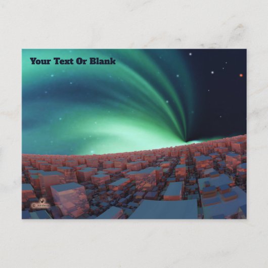 Geïoniseerde zuurstof briefkaart (Voorkant)