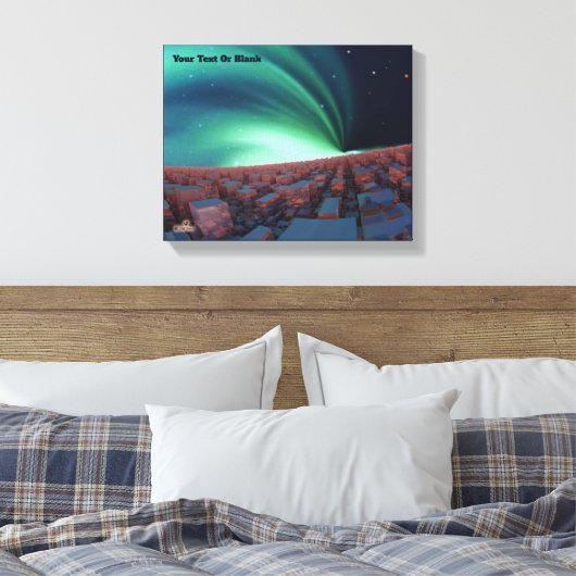 Geïoniseerde zuurstof canvas afdruk (Insitu (Slaapkamer))