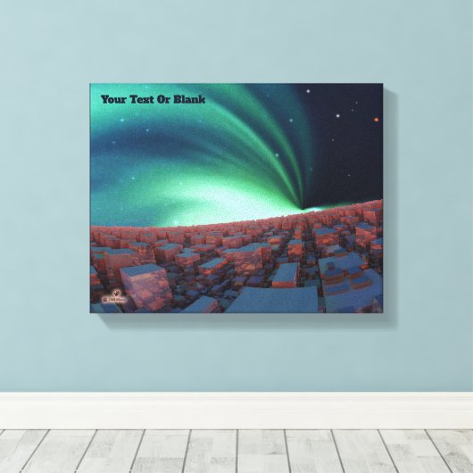 Geïoniseerde zuurstof canvas afdruk (Insitu (Houten vloer))