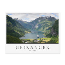 Geiranger fjord in Noorwegen