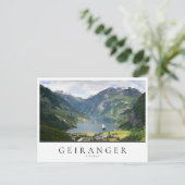 Geiranger fjord in Noorwegen Briefkaart (Staand voorkant)
