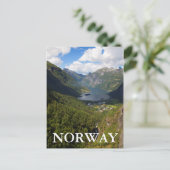 Geiranger Fjord landschap, Noorwegen Briefkaart (Staand voorkant)