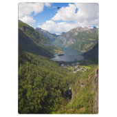 Geiranger Fjord landschap, Noorwegen Klembord (Achterkant)