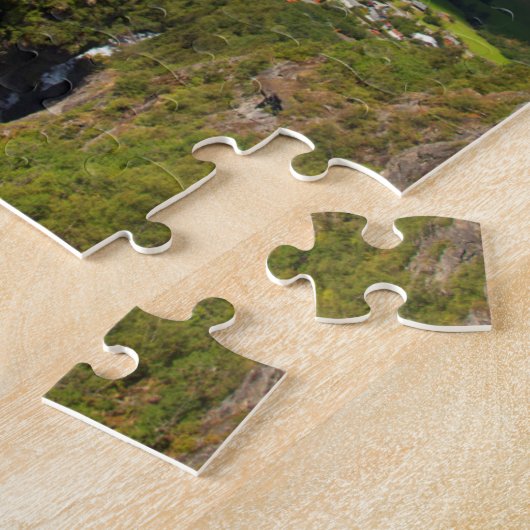 Geiranger Fjord landschap, Noorwegen Legpuzzel (Zijkant)