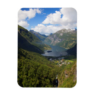 Geiranger Fjord landschap, Noorwegen Magneet
