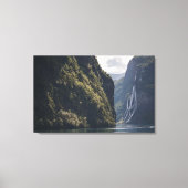 Geiranger Fjord Noorwegen Canvas Afdruk (Voorkant)