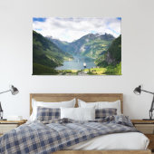 Geirangerfjord landschap canvas (Insitu (Slaapkamer))