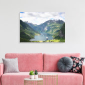 Geirangerfjord landschap canvas afdruk (Insitu (Woonkamer))
