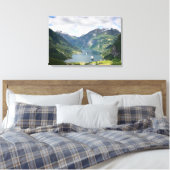 Geirangerfjord landschap canvas afdruk (Insitu (Slaapkamer))