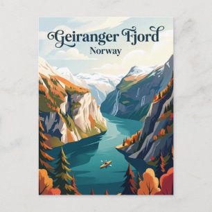 Geirangerfjord Noorwegen Briefkaart