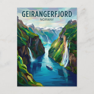 Geirangerfjord Noorwegen Briefkaart