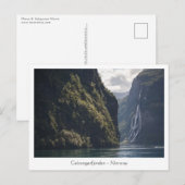 Geirangerfjord Noorwegen Briefkaart (Voorkant / Achterkant)