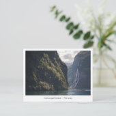 Geirangerfjord Noorwegen Briefkaart (Staand voorkant)
