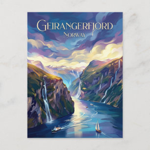 Geirangerfjord Noorwegen Briefkaart