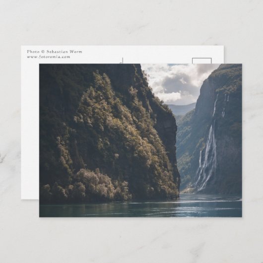 Geirangerfjord Noorwegen Briefkaart (Voorkant / Achterkant)