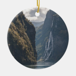 Geirangerfjord Noorwegen Keramisch Ornament