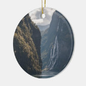 Geirangerfjord Noorwegen Keramisch Ornament (Links)