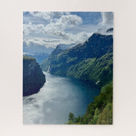 Geirangerfjord, Noorwegen Legpuzzel (Verticaal)