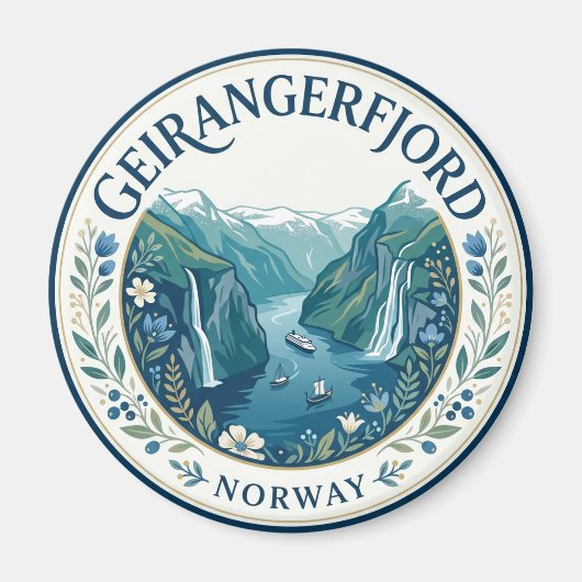 Geirangerfjord Noorwegen Magneet (Voorkant)