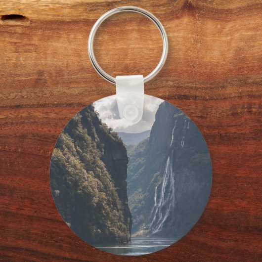 Geirangerfjord Noorwegen Sleutelhanger (Voorkant)
