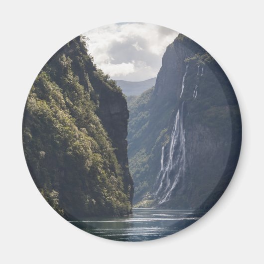 Geirangerfjord Noorwegen Souvenir Magneet (Voorkant)