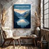 Geirangerfjord Norway Travel Canvas Wall Art