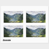 Geirangerfjord uitzicht in Noorwegen rechthoekige Sticker (Vel)